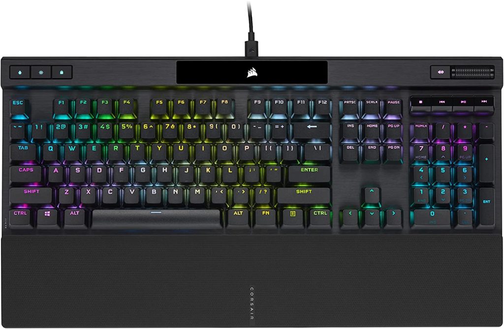 Corsair K70 RGB PRO Wired Mechanical (best 65 keyboards)