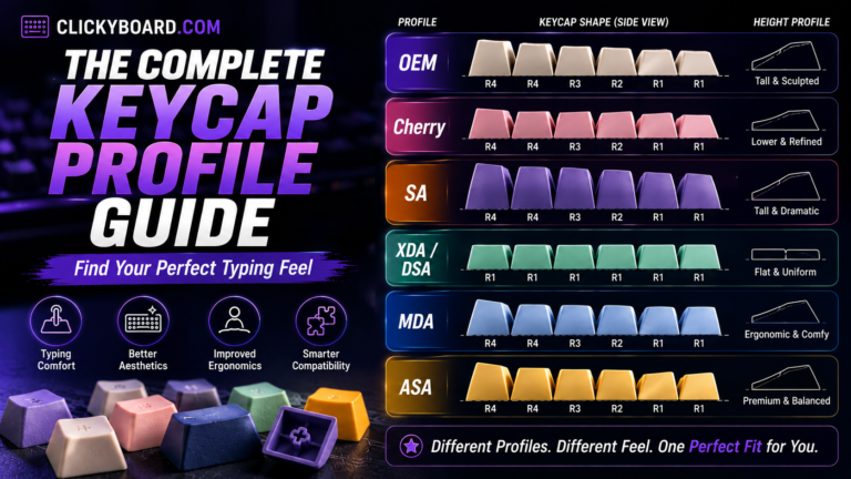 Keycap Profiles Explained (2026): Every Shape Compared 4 the-complete-keycap-profile-guide