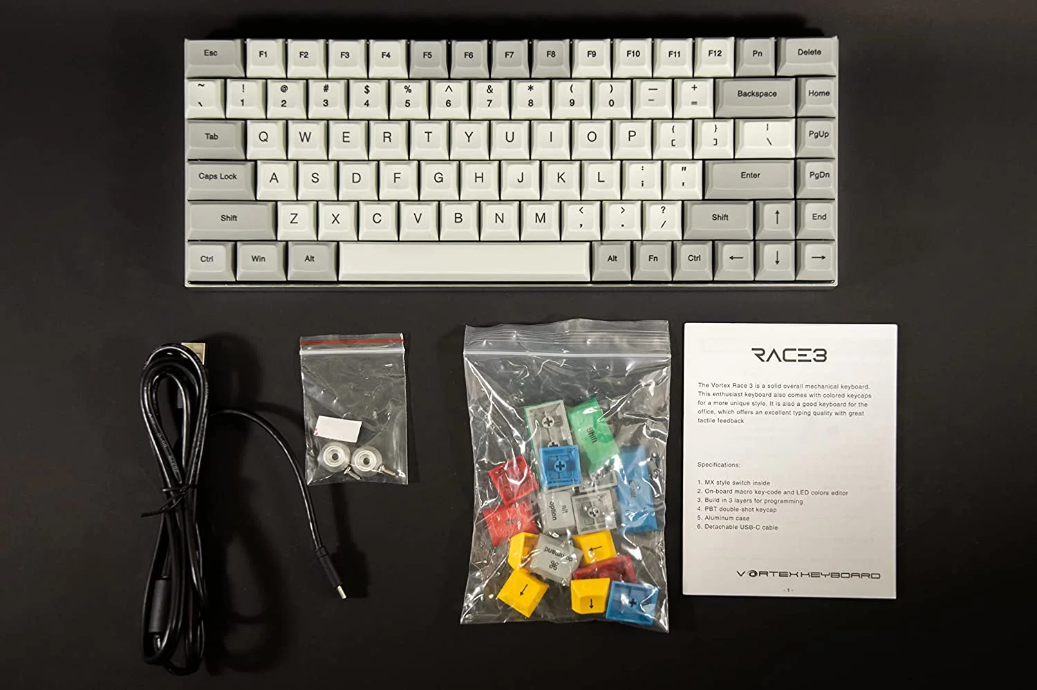 Vortex New RGB Race 3 Keyboard