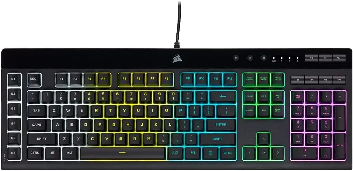 Corsair K55 PRO LITE RGB Wired Membrane Gaming Keyboard 