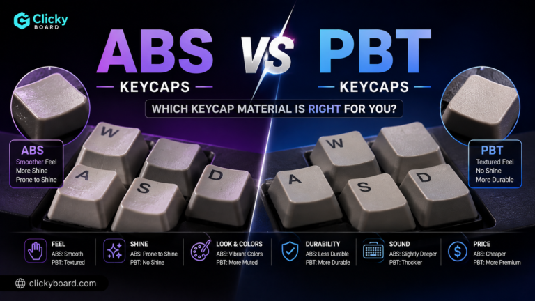 ABS vs PBT Keycaps: Which Should You Buy? (2026) 3 abs-vs-pbt-keycaps