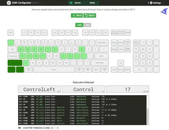 Config switch Test Troubleshooting PCB Keyboard