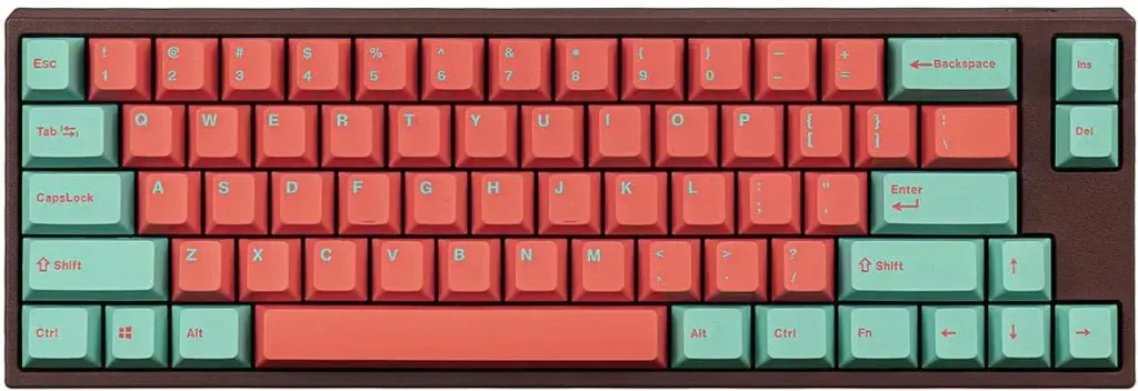 Leopold x MK FC660M Vapor 65% Double Shot PBT Mechanical Keyboard (Cherry MX Silent Red)