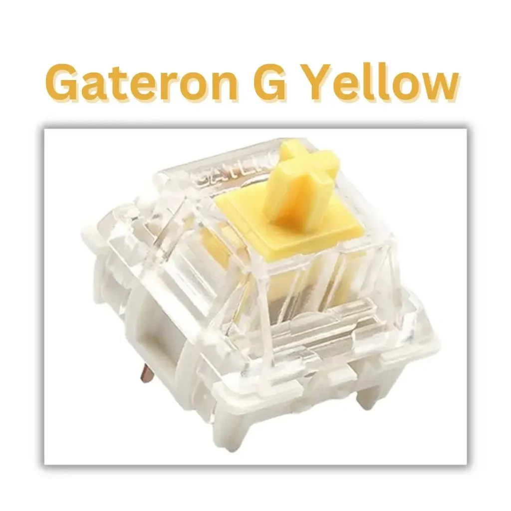 Best factory lubed linear switch gateron G Yellow Pro