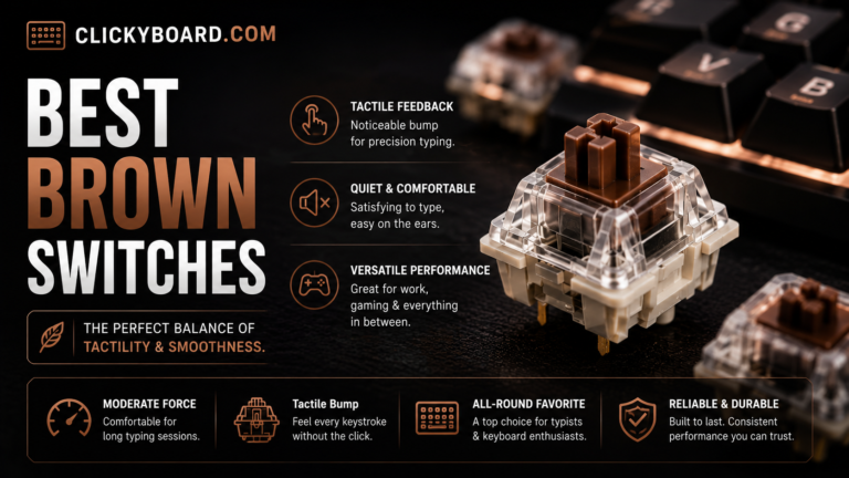 8 Best Brown Switches (2026): Tactile Picks Ranked 1 BEST BROWN SWITCHES