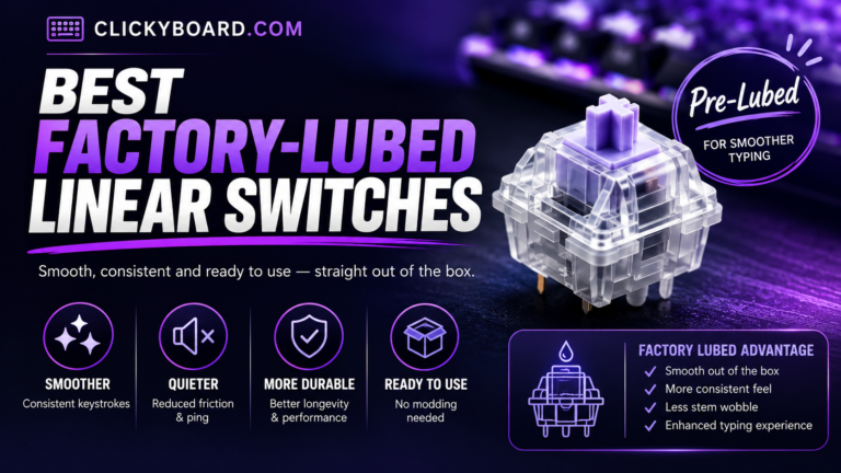 8 Best Factory-Lubed Linear Switches (2026): Smooth, No Lubing Needed 10 best factory lubed linear switches