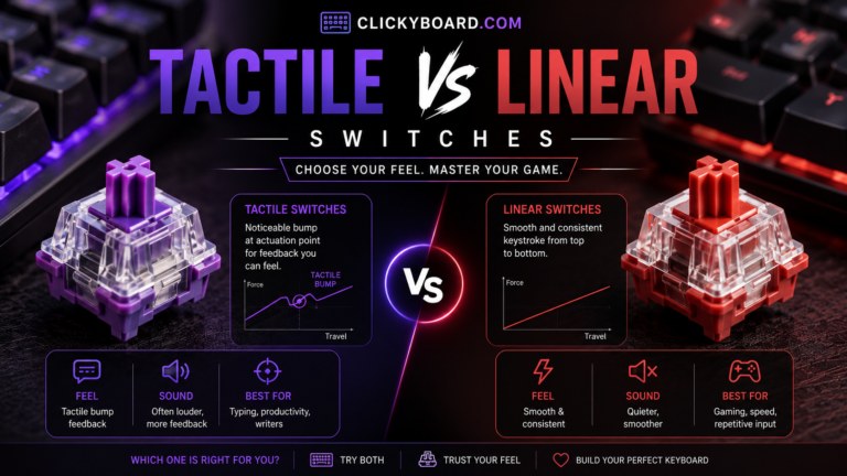 Tactile vs Linear Switches: Which One is Right for You? 6 tactile-vs-linear-switches