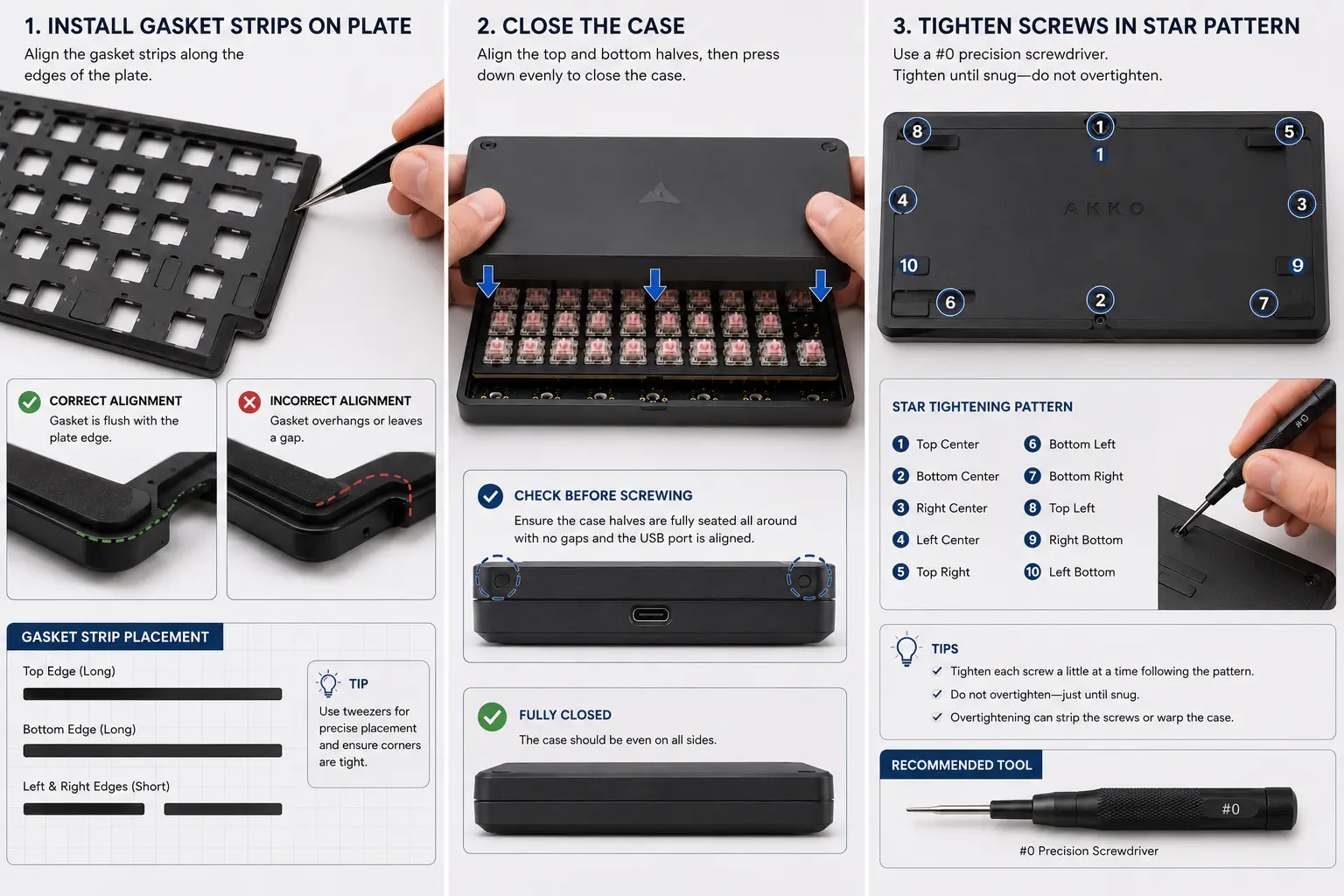 How to Build a Custom Mechanical Keyboard: Beginner's Guide (2026) 10 Assembling the keyboard case
